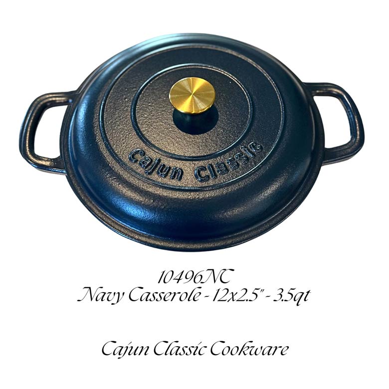 Enamel Coated Casserole w/ Knob