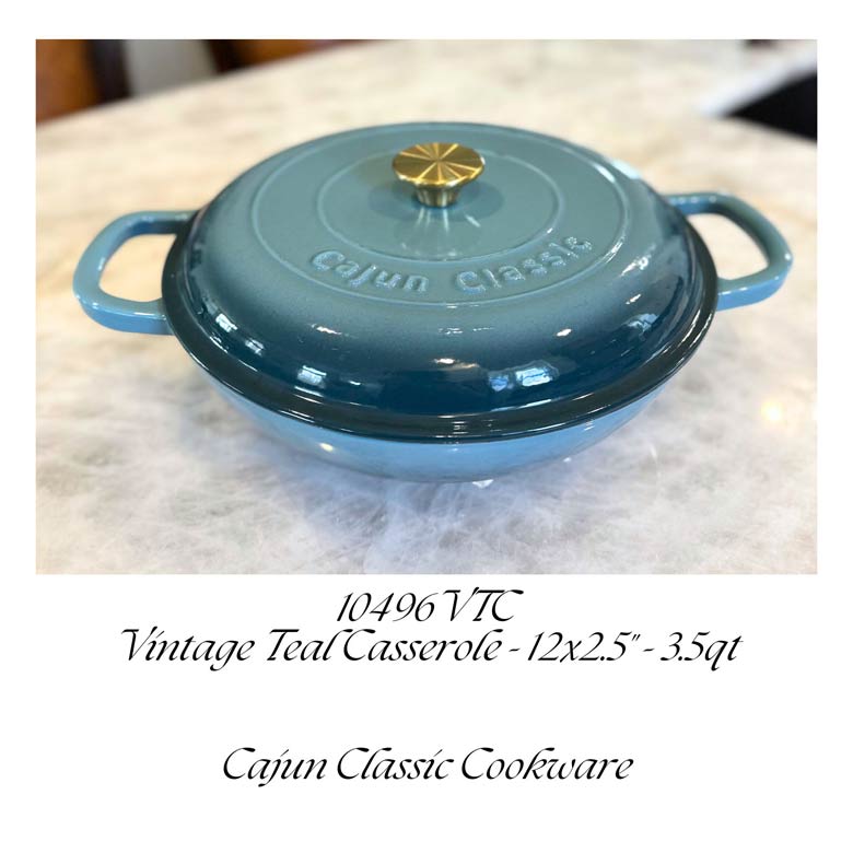 Enamel Coated Casserole w/ Knob