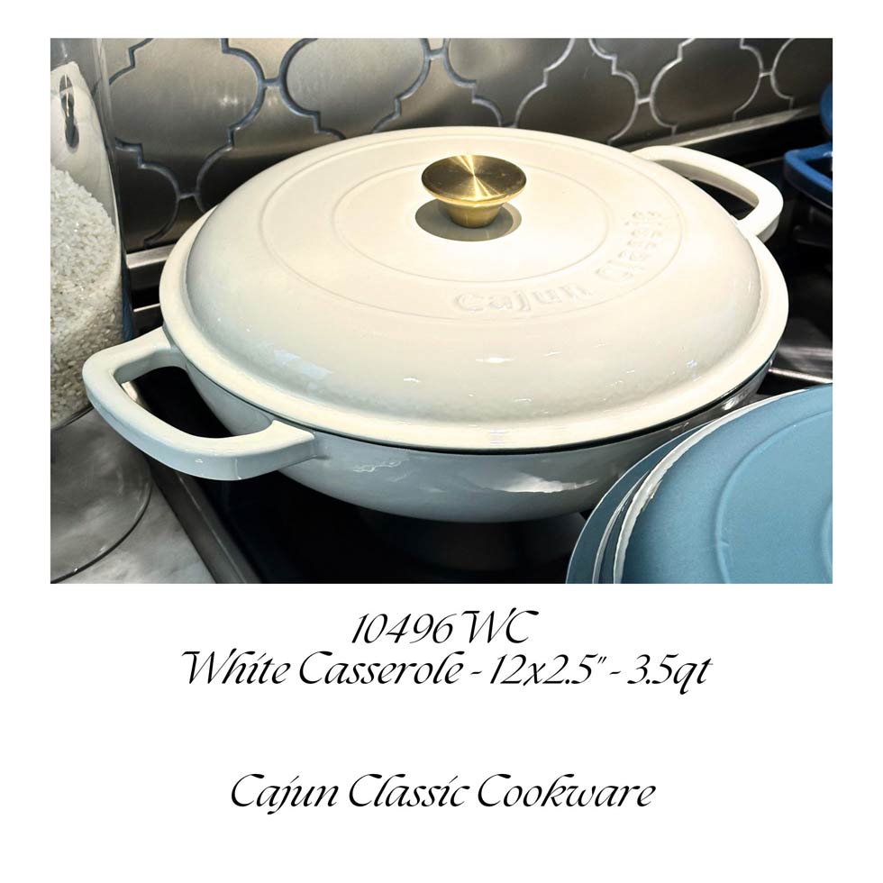 Enamel Coated Casserole w/ Knob