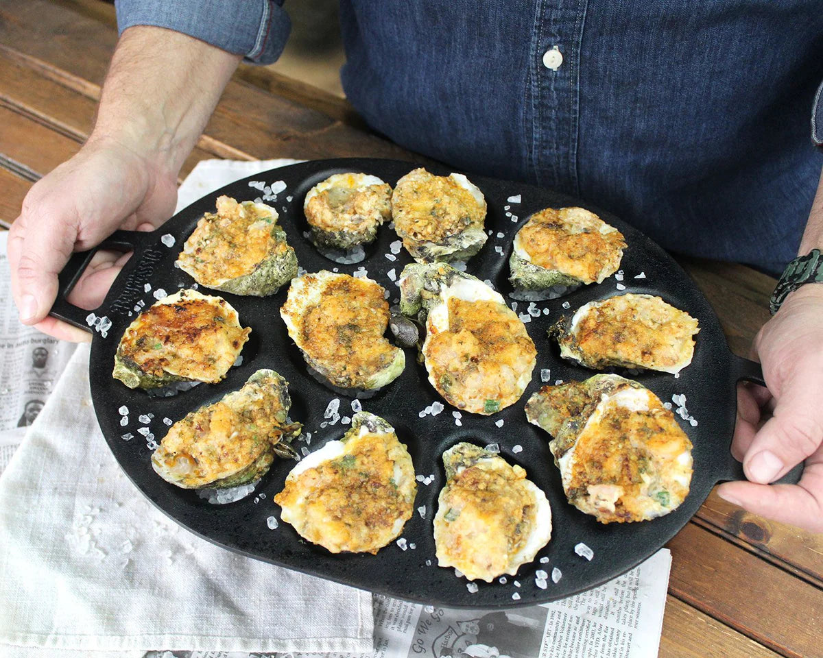 Bayou Classic Cast Iron Oyster Pan