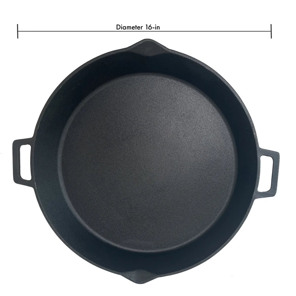 16-in Cast Iron Double-Handled Skillet