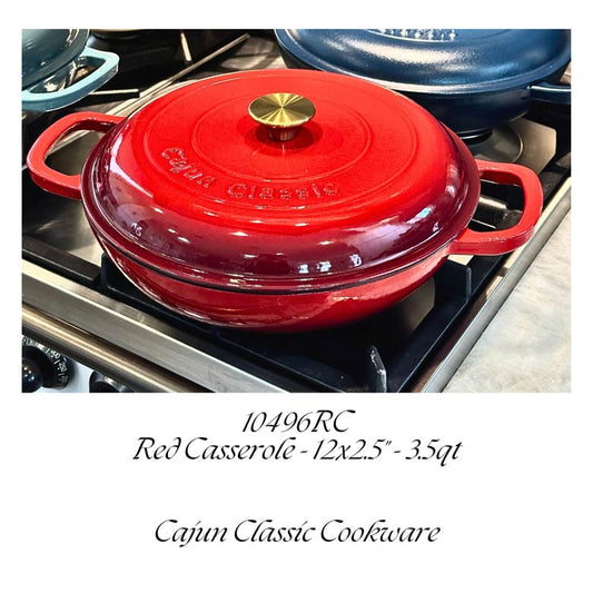 Enamel Coated Casserole  w/ Knob