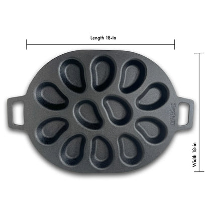 Bayou Classic Cast Iron Oyster Pan