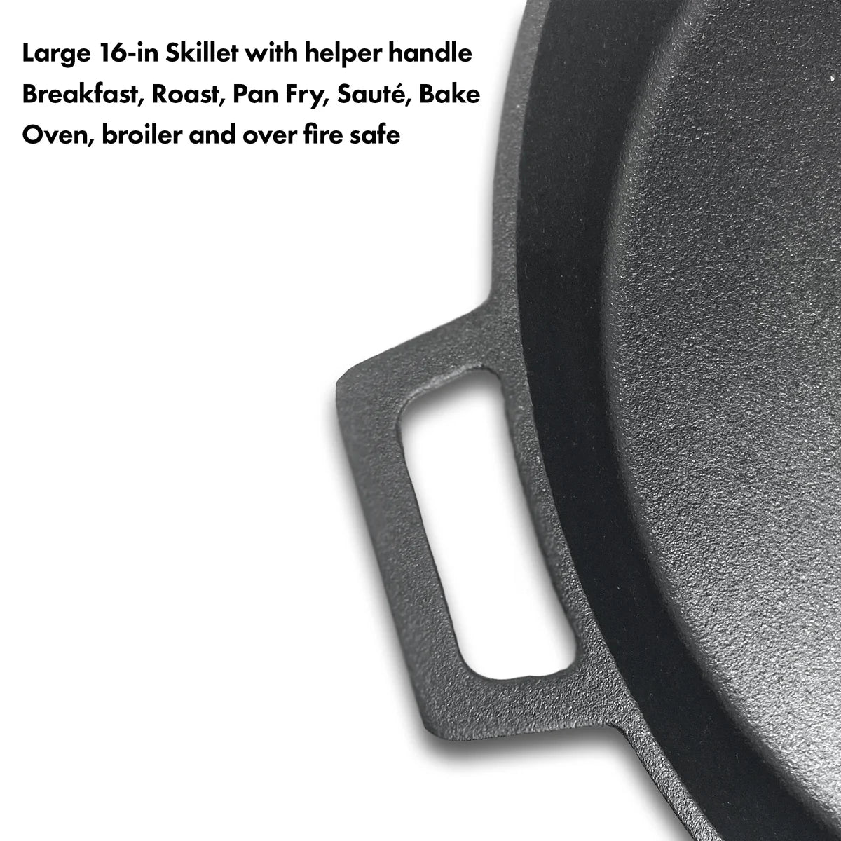 16-in Cast Iron Double-Handled Skillet
